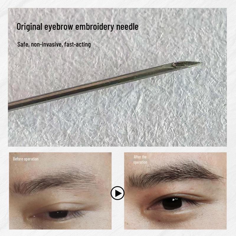 Hollow Needle Master for Eyebrow Tattoo Practice and Hair Implantation