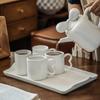 Creative Bow Ceramic Tea Set Household Simple Teapot Teacup Tray Combination Cup Mug