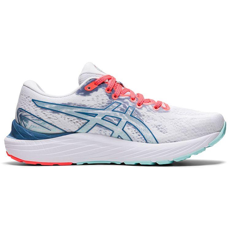 ASICS Women's Gel-Cumulus 23 White Grey Floss Running Shoes 1012B159-960