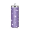Diamond Stainless Steel Tumbler with Straw 20oz Thermos Bottle Sparkling Water Bottles Shining Coffee Mug Car Thermal Cup Mug