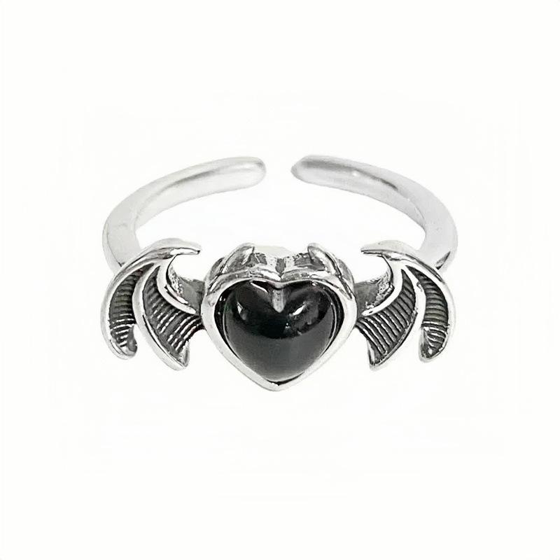 Niche Design High-End Light Luxury Open Ring Simple Flower Grape Personality Get Ring