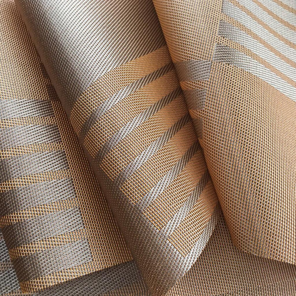 4Pcs Placemats Dinning Table Place Mats Set Non-slip Insulation PVC Placement Waterproof Heat-resistant Kitchen Table Mats