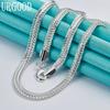 Gioielli di moda regalo per feste con collana a catena a serpente in argento sterling 925 da 6 mm