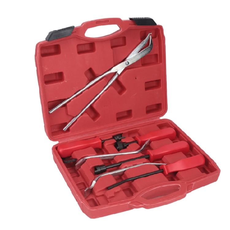 Car and Motorcycle Drum Brake Repair Kit 8Piece Manual Service Set with Hook Pry and Plier Style Parts for Home Garage Maintenance Use