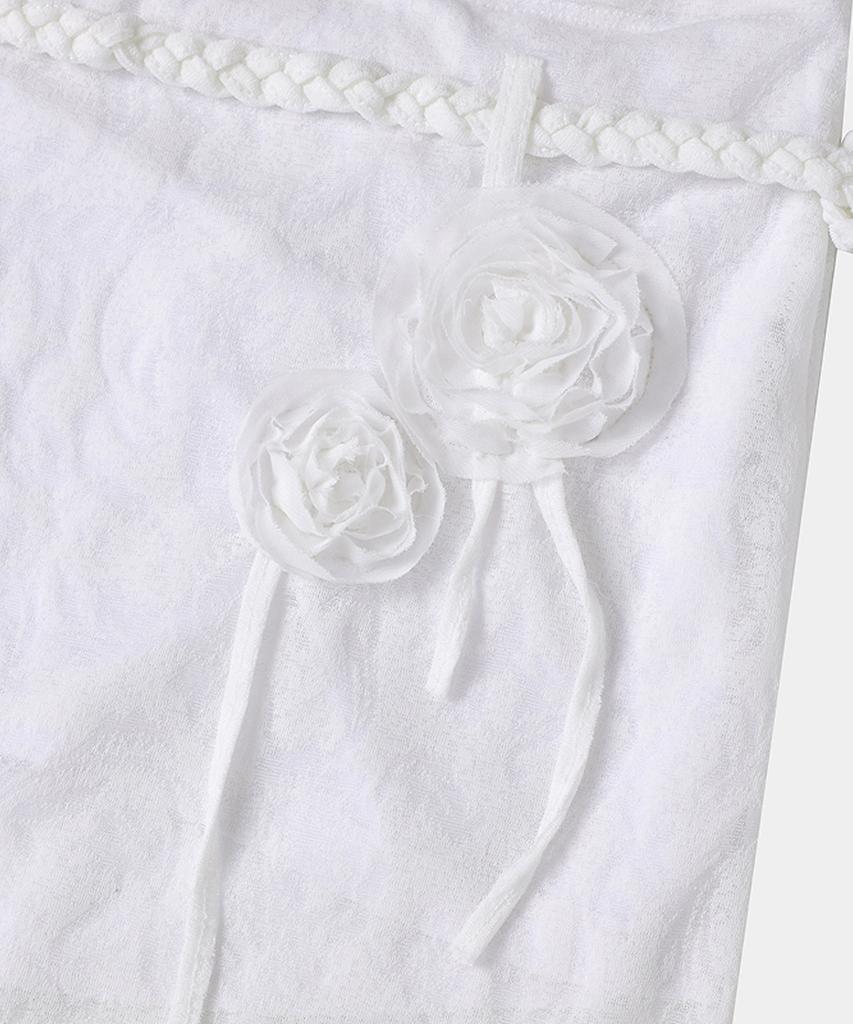Lupeon Corsage Fringe Skirt / Corsage Fringe Skirt [White]
