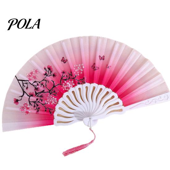 Folding Fan Glossy Texture Beautiful Various Styles Smooth Surface Fine Fans Workmanship Decoration Oxford Cloth Chinese Style Handheld Home