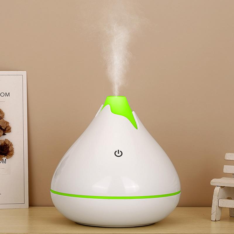 Snow Mountain 350ML Desktop USB Humidifier Colorful Night Light Home Ultrasonic Air Humidifier Wood Aromatherapy Humidifier