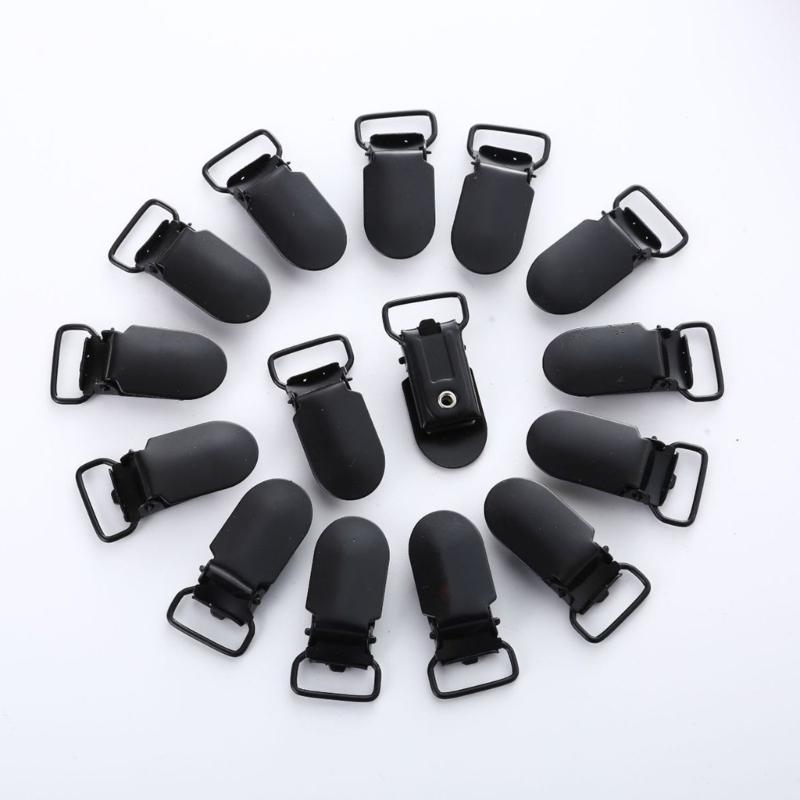 10 st Hängselklämmor Anknäbbspännen för Hängselbyxor Metallremfästen Klämma för Olika Remmar Axelremspännen