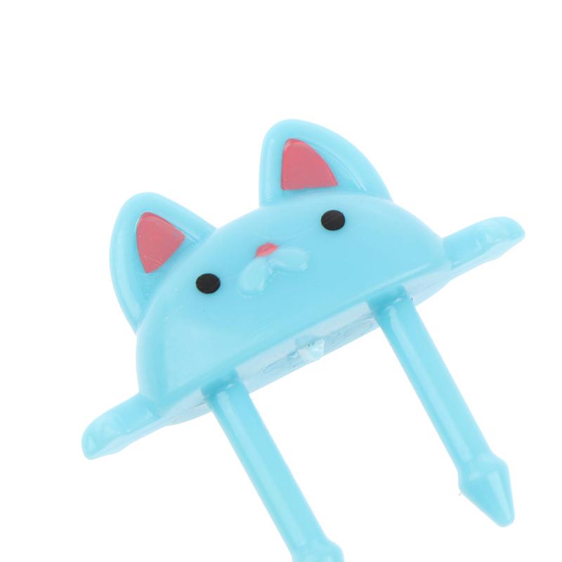 

6-40pcs Animal Farm Dinosaur Fruit Fork Mini Cartoon Children Snack Cake Dessert Pick Toothpick Bento Lunches Party Decoration