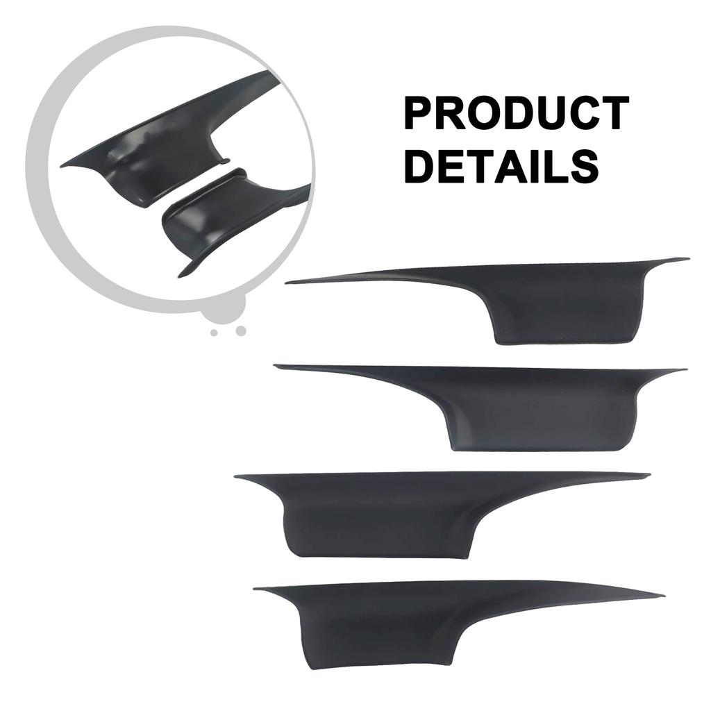 4Pcs Car Door Pull Handle Covers 51419115501 For BMW 7' F01 F02 2008-2015 Car Interior Front Handle Pull Black Cover