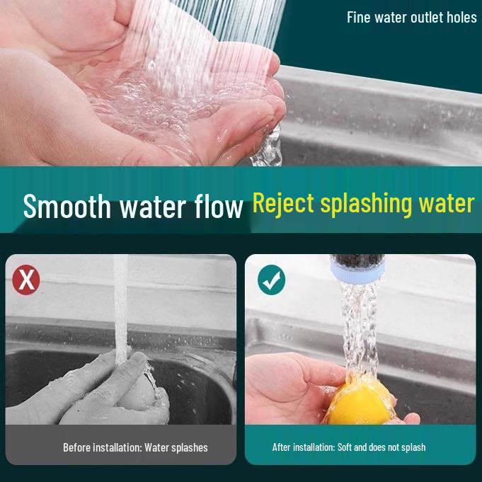 Univerzální prodlužovací filtr na kohoutek pro kuchyňskou filtraci