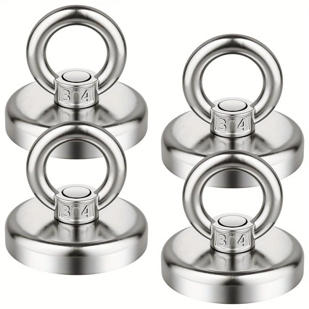Магнитные крючки, 60 фунтов(27 КГ) Магнитные крючки Pulling Force из редкоземельных металлов с потайным отверстием и рым-болтом для рабочего места, дома, кухни