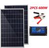 20W/H  Solar Panel Kit Complete12V Polycrystalline Power Portable Outdoor Rechargeable Solar Cell Solar Generator for Home