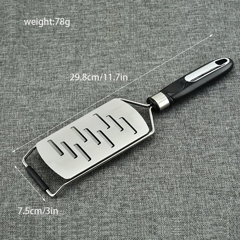 2pcs Stainless Steel Grater and Slicer Set for Vegetables, Fruits, Cheese , Includes 2 Graters with Black Handles and 2 Slicers with White Handles