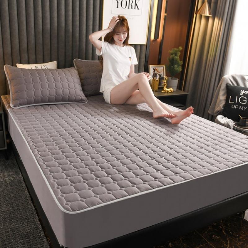 Sheet single piece padded thickened Simmons mattress protective cover polished mattress cover mattress cover all inclusive bed sheet dust cover