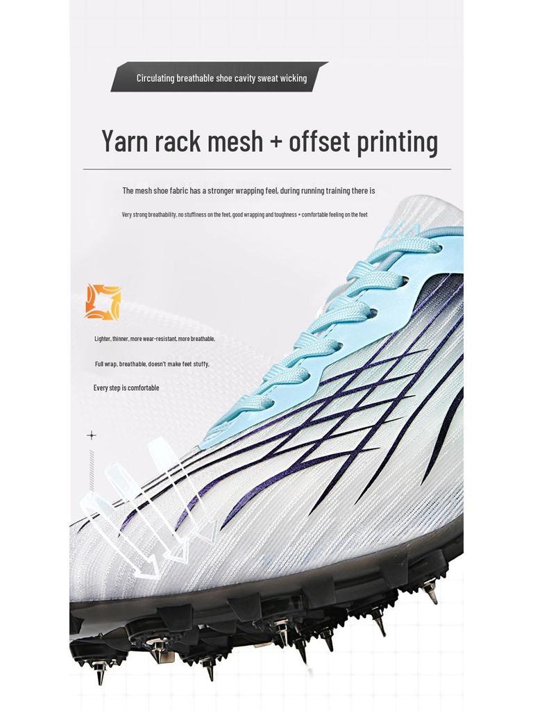 Unisex Professional Marathon Running Shoes with Anti-Slip, Breathable Spikes for Youth and Adults.