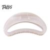 Versatile Hair Claw Strong Grip Claw, Jelly Semi-Transparent Clip with Anti-Slip Teeth, Crescent-Shaped Burr-free Openwork Accessory for Medium