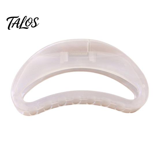 Versatile Hair Claw Strong Grip Claw, Jelly Semi-Transparent Clip with Anti-Slip Teeth, Crescent-Shaped Burr-free Openwork Accessory for Medium
