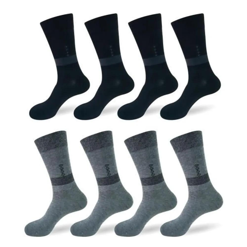 Skohome So Delight Daily Men's Long Dress Socks 8-Pair Set