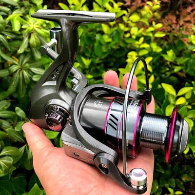 Nuovo Freno Massimo 12KG Mulinello da Pesca Spinning Manovella Intercambiabile Destra/Sinistra Bobina Mulinello da Pesca Serie 1000-7000 Lancio Lungo Rapporto di Recupero Veloce 5.2:1 rapporto