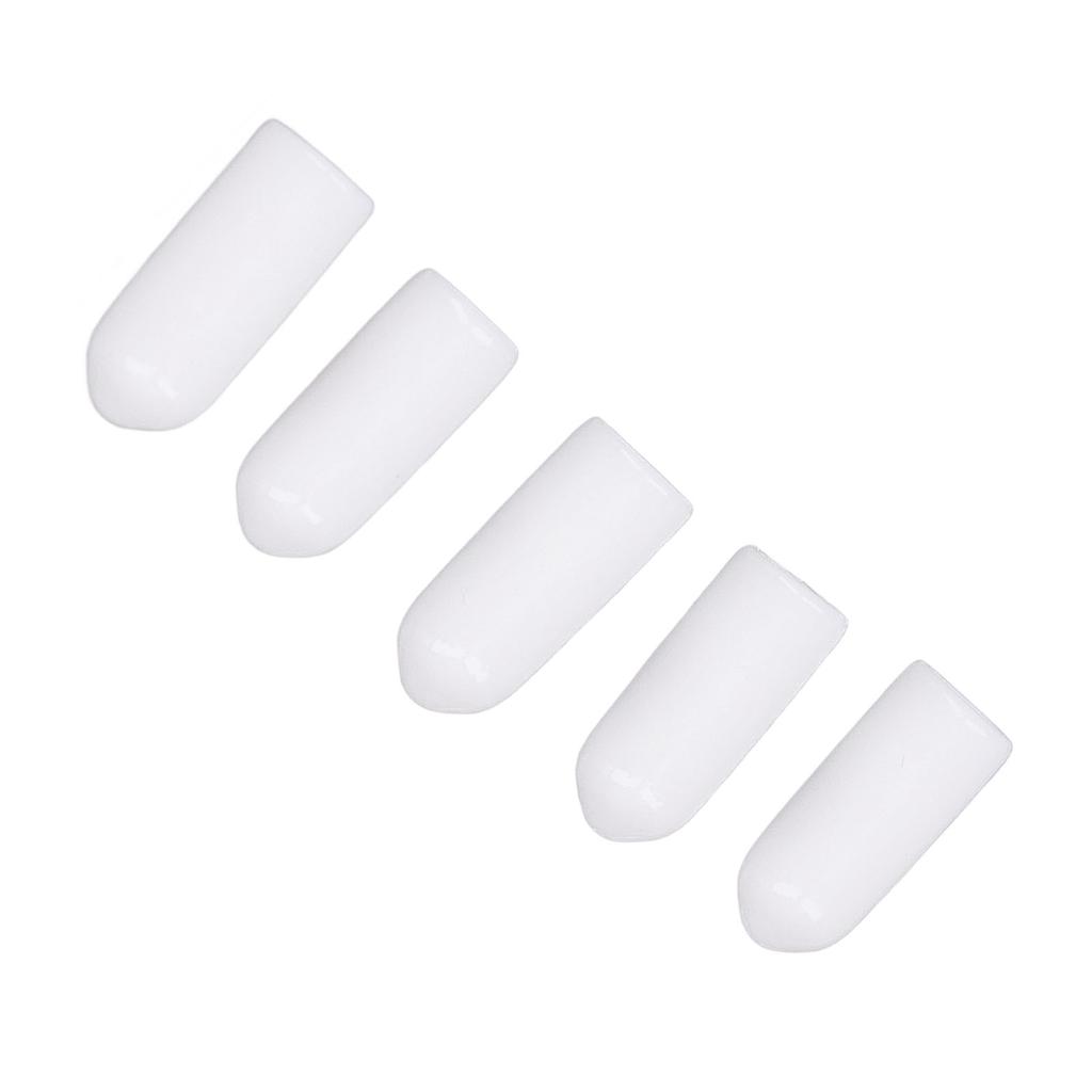 100 ST Skruvände Säkerhetskapsel Vit PVC Anti-Åldrande Flexibel Flamskyddande Ändskydd för Skydd 4,5mm 0,2in