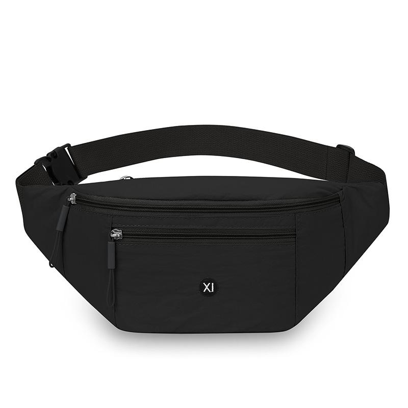 

Women s Large Nylon Waist Bag Casual Travel Phone Belt Pouch Fanny Pack Banana Bag - Fashionable Belt Bag for Women S чёрный