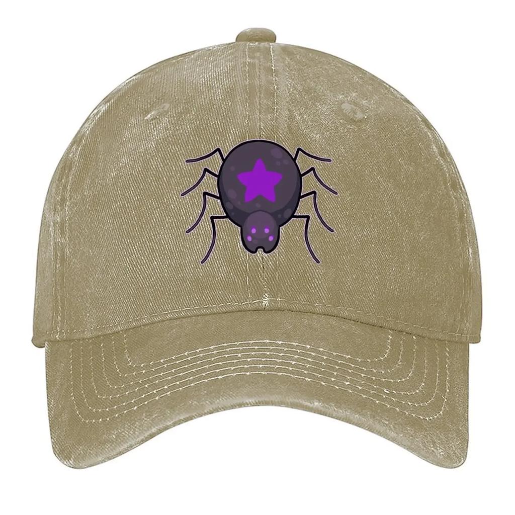 SPOOKY SPIDERS  EMBLEM Baseball Cap Hat Beach Golf Vintage Hat Unisex Luxury Unisexs Luxury Womens