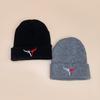 Simple Bull Head Embroidery Hip-Hop Knitted Hat For Men And Women To Keep Warm And Cool Street Pullover Hat