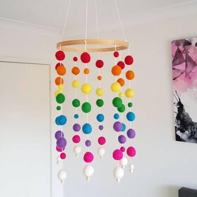 Nordic Tassel Wind Chime: Bedside Bell & Children's Room Decor – Perfect for Living Room, Shop Display, and Photography Props E18.