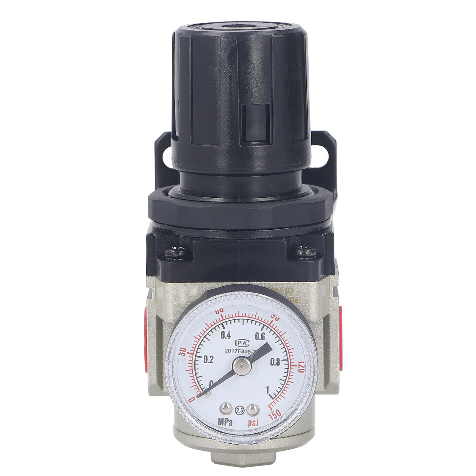 

Air Pressure Regulator NPT3 8 Port SMC Type Aluminum Alloy Full Sealing Air Compressor Pressure Regulator