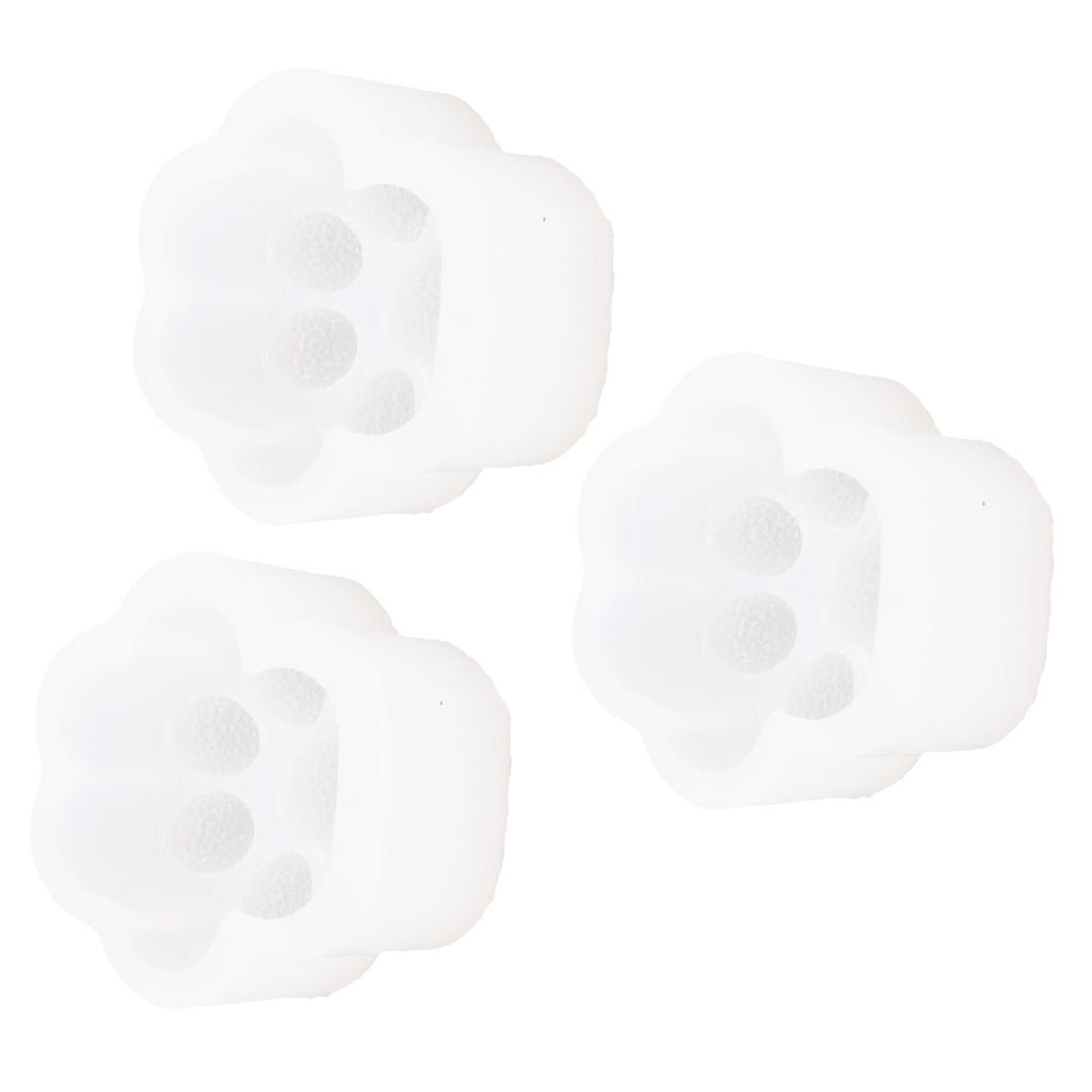 3 Stück Katzenpfote Silikonform Hochelastisches Silikon Katzenpfote Weit verbreitete Silikon Backform für Halskette Schlüsselanhänger DIY