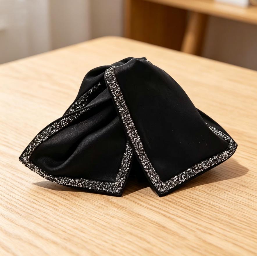 Luxe Sterrenhemel Strass Strik Haarclip - Volumiserende Haarklem Accessoire