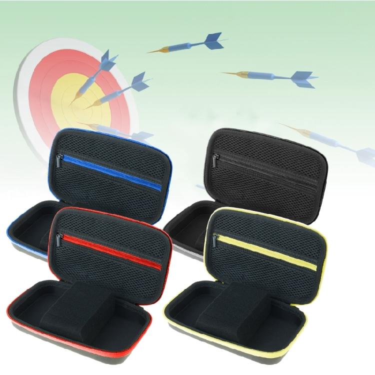 Borsa per freccette per punte morbide, aste e alette con chiusura a cerniera, Custodia rigida per freccette