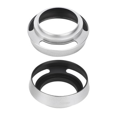 2Pcs Aluminium Alloy Hollow Out Lens Hood 39 Mm for Leica Camera Silver