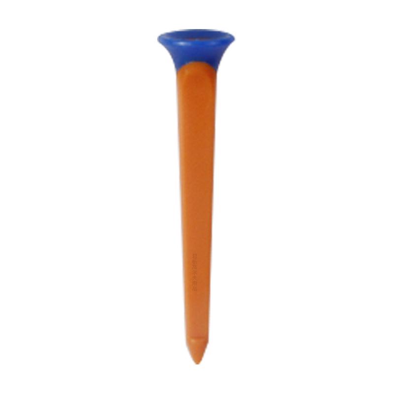 Durable Two-Color Square Golf Tee: ABS Plastic & Soft Rubber Cup Design