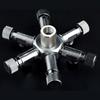 Stainless Steel Multi Way Aquarium CO2 Splitter Distributor Check Valve Solenoid Valve CO2 Regulator Fish Tank Accessories