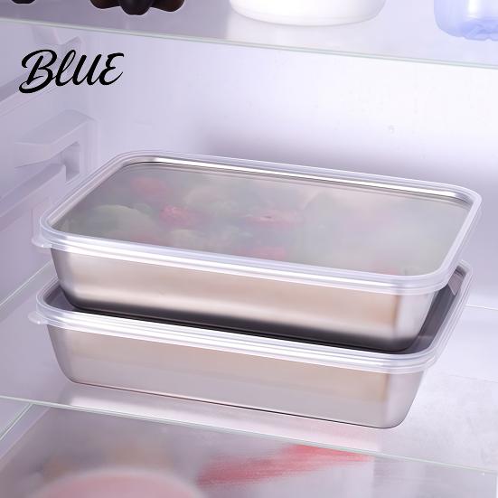 Dishwasher Safe Food Box with Stainless Casserole Steel Dispenser Rectangular Pan Multipurpose Arc-shaped Handle Portable Picnic Large Capacity