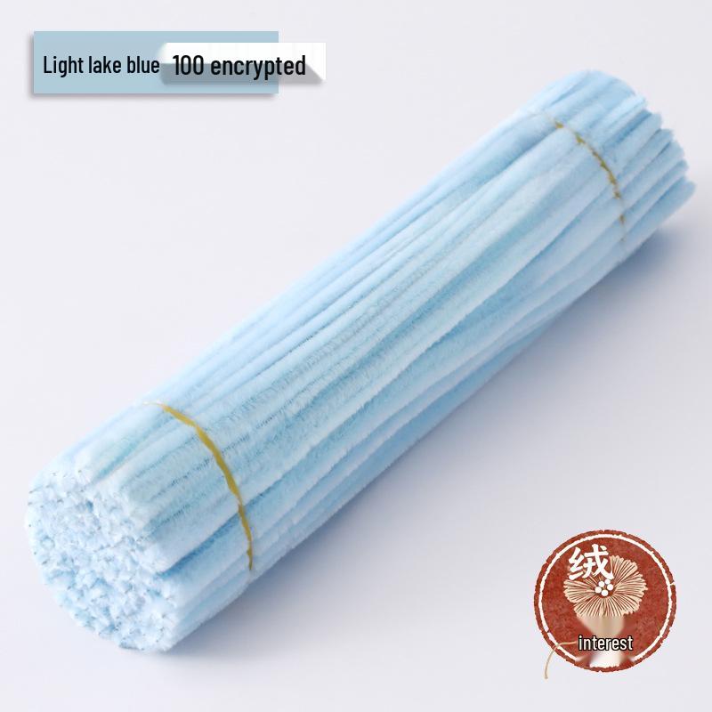 Macaron Twist Stick: Encrypted Velvet & Faux Plush Chenille Stems - DIY Mixed Color Craft Pack