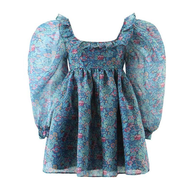 

Selkie Organza Secret Garden Fairy Dress Tibetan Blue Secret Garden(High quality) L