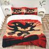 3pcs bedding set Shadow Sonic Includes 1 Comforter + 2 Pillowcases, Without Pillow Inserts, Soft Comfortable, Lightweight Breathable, Printe