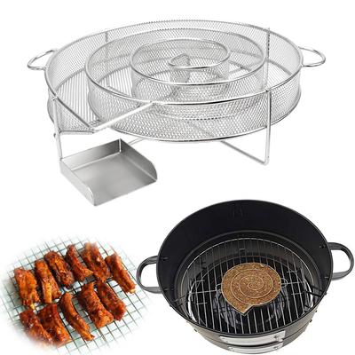Cold Smoke Generator Steel Barbecue Grill Smoker Wood Dust Hot Chip Smoking Box