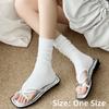 Mode Katoen Ballet Stijl Sokken Open Teen Ballet Stijl Dunne Sokken Dunne Stampen Open Teen Sokken Lente