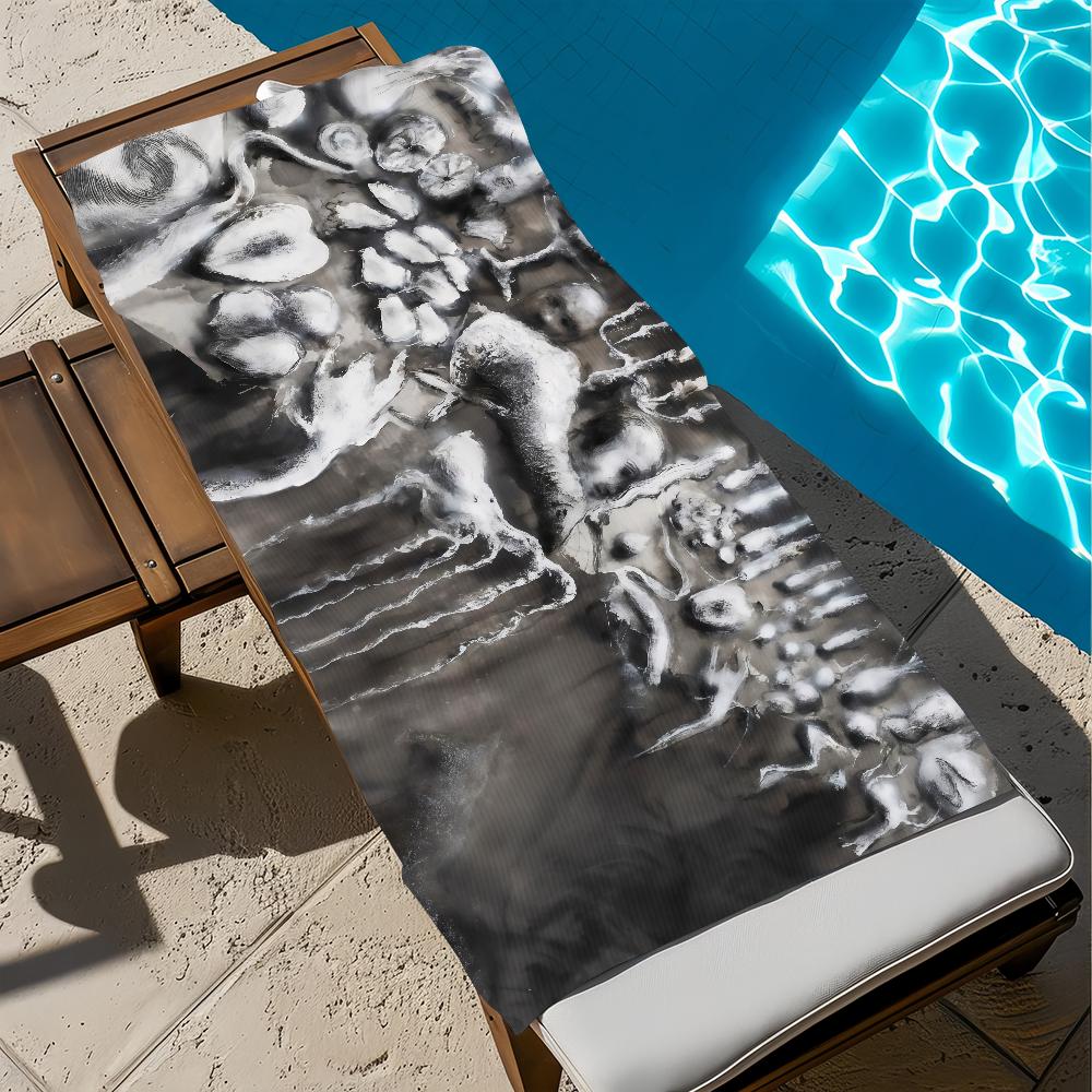 

Towel Beach Bath Quick-Drying Lightweight Portable Sauna M-Miquel Camping Art Swim B-Barcelo Pool Travel W30*H60(CM)