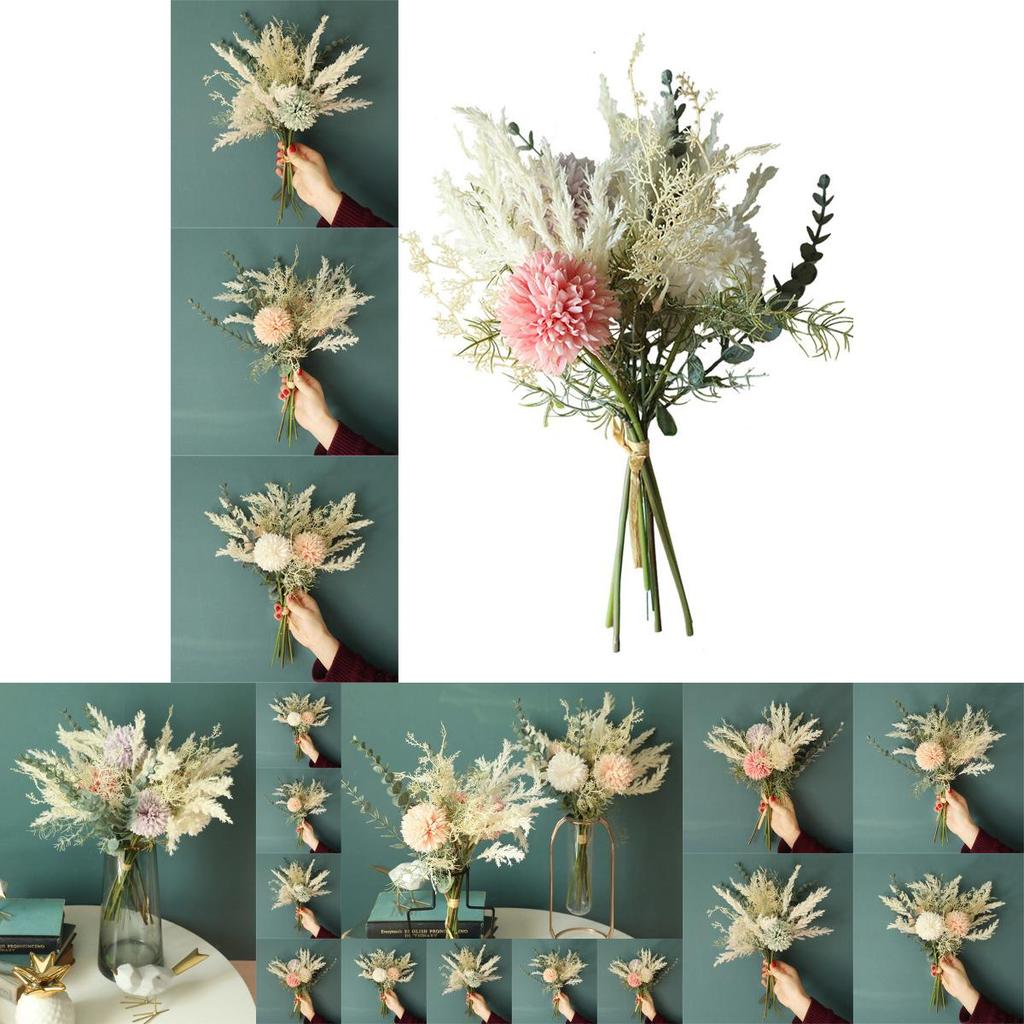 Stunning Dandelion Eucalyptus Hybrid Bouquet Ideal For Weddings And Home Decoration