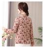 Stylish Patterned Autumn/Winter Shirts for Middle-Aged & Elderly Women - Loose Fit, Belly-Covering, Plus Size Base Layer.