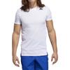 adidas T Shirts Men's White Crew Neck Moderate Straight Fit GL7297