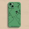 Travel-nspired Airplane Route Desian Phone Case For iPhone 16 15 14 13 12 11 Pro Max Mini 7 8 Plus X XR XS Soft Silicone Cover
