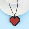 Nuevo Colgante de Amor Rojo en Forma de Corazón Undertale Collar Plano Joyería