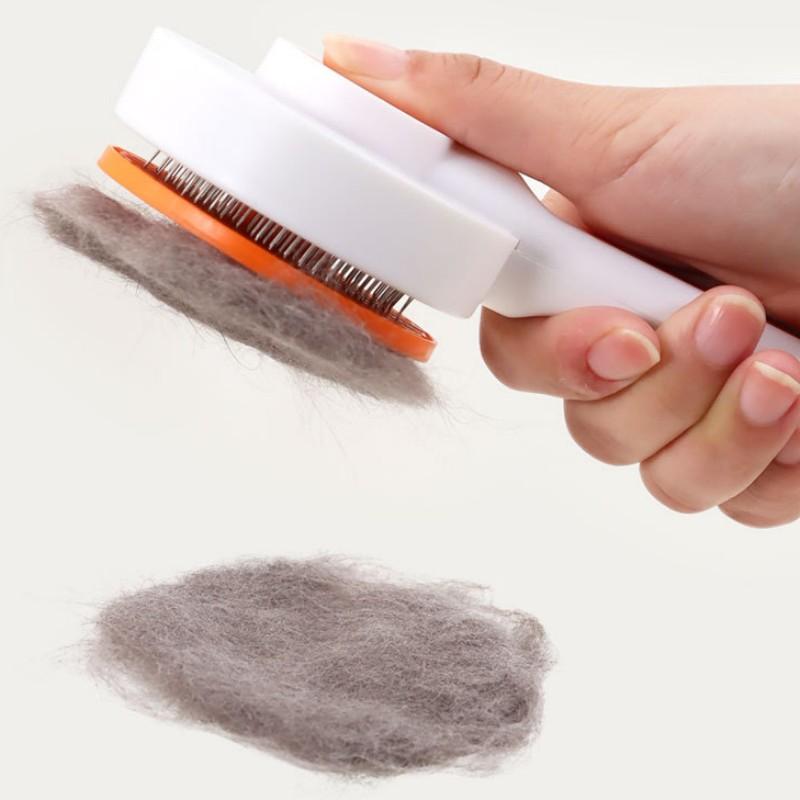 Dog Comb Pet Hair Remover Self-cleaning Cat Brush Massage Combs for Dog Long Hair Brush Pet Grooming One Button Dogs Brushes