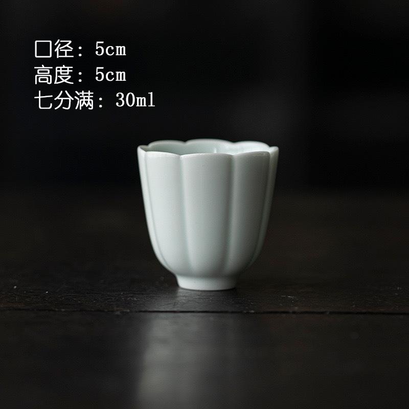 

Pumpkin Pot Ceramic Teapot Single Cup Non-Slip Handle Simple Home Tea Set for One Person 101-200ml